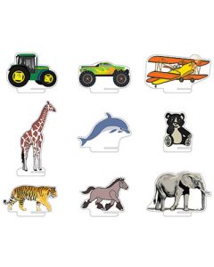 Merry-go-round Cardboard Figures (9pcs/set) -Model 6SCMGRF